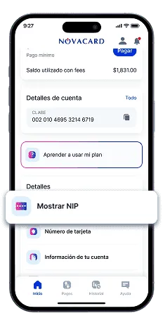 Puedes cambiar tu PIN desde la app