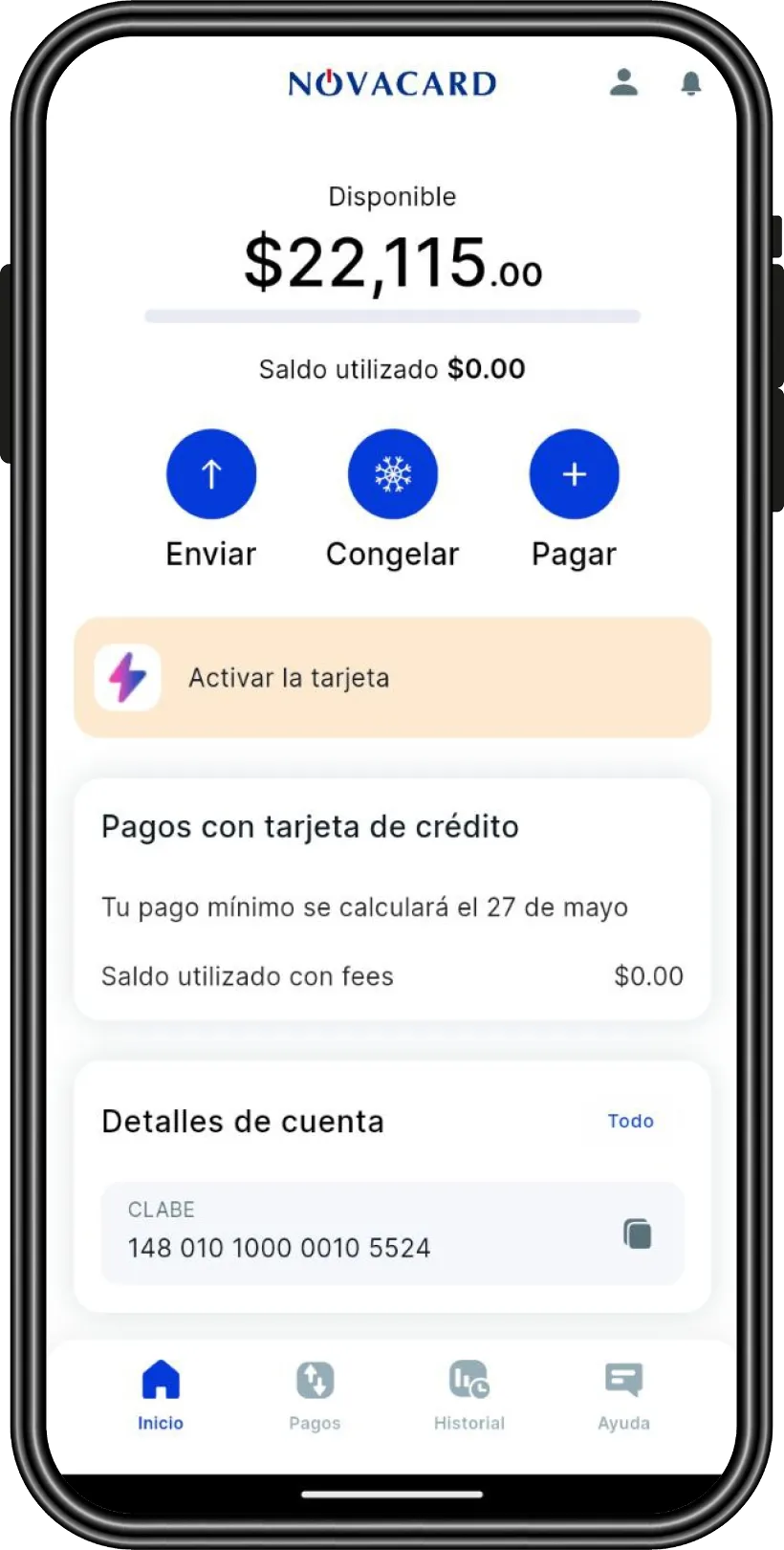 ¿Cómo activo mi tarjeta NOVACARD?
